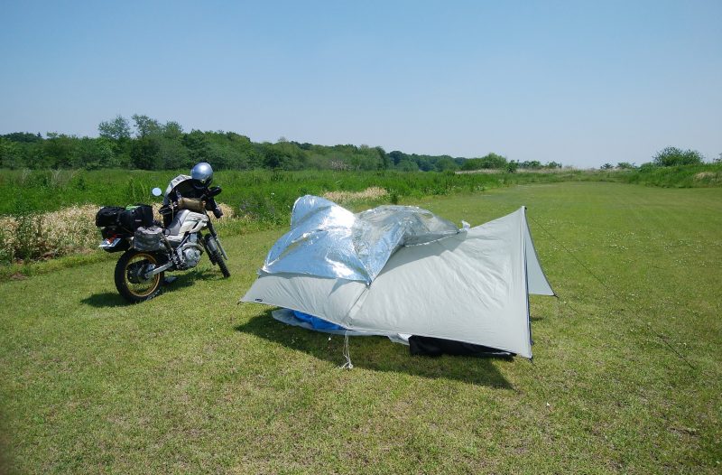 フリーライト Swing タープ FREELIGHT Swing Tarp 試し張り | 旅とバイク